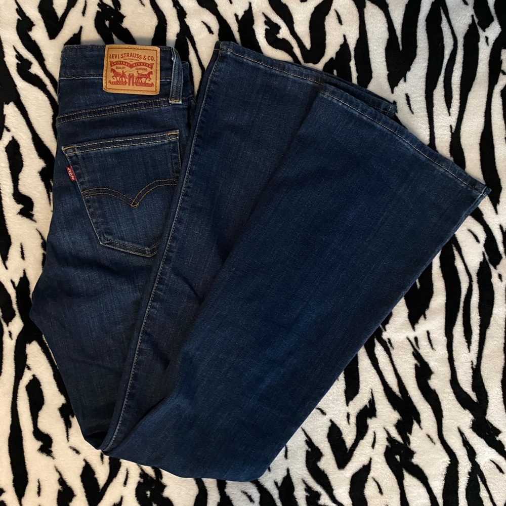 Levi's Women’s 726 Flare Dark Blue Jeans